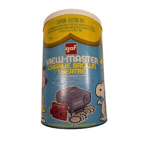 GAF View-Master CHARLIE BROWN Theatre Projector Set Complete With Reels Vintage